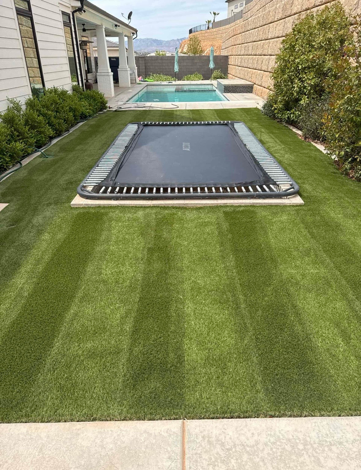 Pure Desert turf cleaning brings this turf back to life. Removing debris, odors and bacteria, this turf is now ready for whatever.