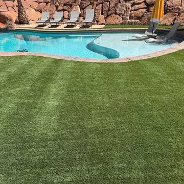 Pure Desert Pool Co cleans both pool and turf, one company for total backyard care in St. George.